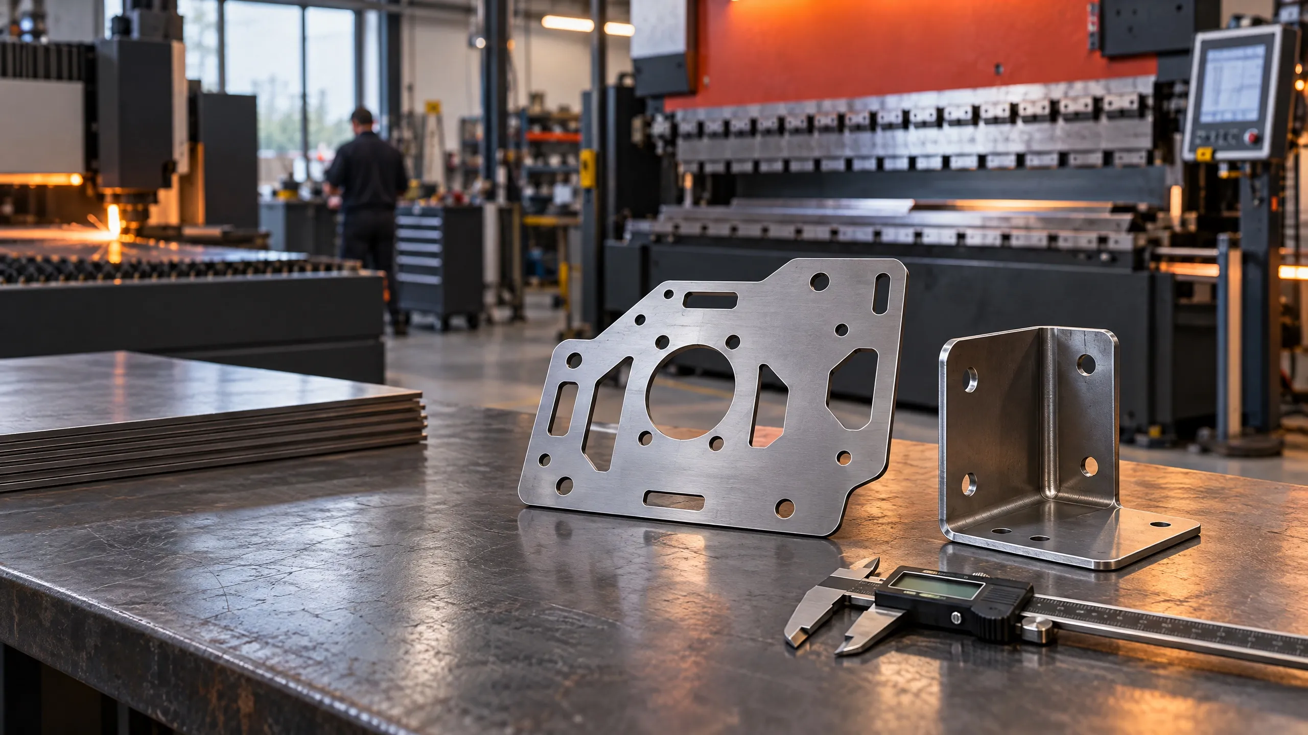 Illustrative sheet-metal and CNC fabricated components